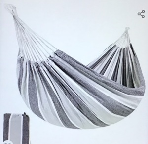 Best Choice Products 2-Person Indoor Outdoor Brazilian-StyleCotton Double Hammock Bed w/Portable Carrying Bag -Steel, Like New, Retail - $139.99