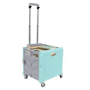 Teal Foldable Utility Cart