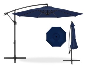 Offset Hanging Patio Umbrella - 10ft, Navy Blue