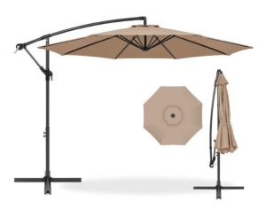 Offset Hanging Patio Umbrella - 10ft, Tan