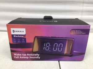 Dekala Blackstar Alarm Clock, No Cord, Untested, E-Comm Return