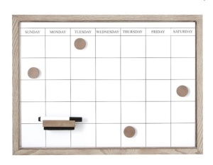 Pottery Barn, Daily Modular Wall System, Whiteboard Calendar, Gray Wash, Like New, retail - $99