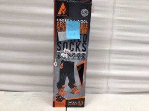 Action Heat Battery Heated Socks, L/XL, Untested, No Power Cord, E-Comm Return