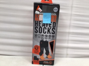 Action Heat Battery Heated Socks, S/M, Untested, No Power Cord, E-Comm Return