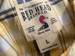 Red Head Men's Shirt, Large, Appears New