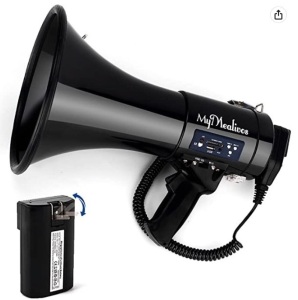 MyMealivos Megaphone with Siren Bullhorn, Appears New