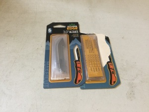 Lot of (2) Outdoor Edge 3.0" Blades, Appears New