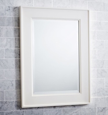 Pottery Barn, Classic Rectangular Mirror, White, Like New, retail- $249