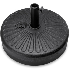 Plastic Patio Umbrella Base Pole Holder Accessory w/ Adjustable Knob