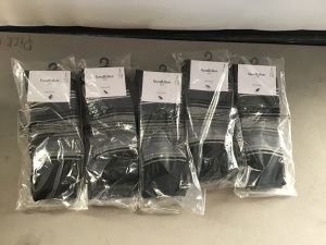 Goodiellow, Black/Gray, 2 Pack Socks, LOT of 5, New