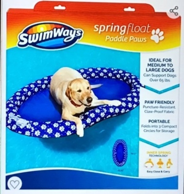 Swimways, Paddle Paws, Spring Float Dog Raft, Like New, Retail - $64.99