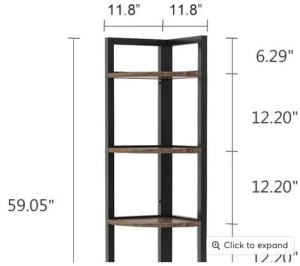 Tribesigns Corner Shelf and Plant Stand, Appears new