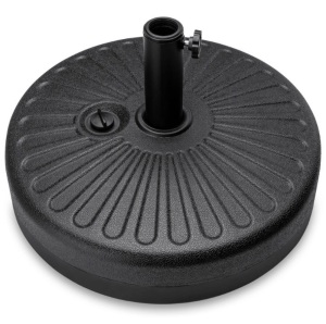 BCP Plastic Patio Umbrella Base Pole Holder Accessory w/ Adjustable Knob, SKY4527