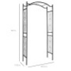 BCP Steel Garden Arch Arbor Trellis for Climbing Plants - 92in, SKY 3939