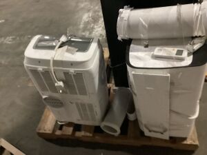 Lot of (2) Portable Air Conditioners & (1) Galanz Household Refridgerator - For Parts or Repair 