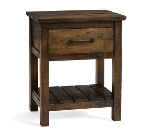 Pottery Barn, Paulsen 20" Reclaimed Wood, Nightstand, Little Creek Brown, Like New, Retail - $499