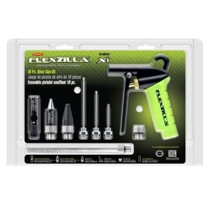 Flexzilla™' X1'' Blow Gun Kit, 10-Piece, ZillaGreen®, New , Retail - $40.59