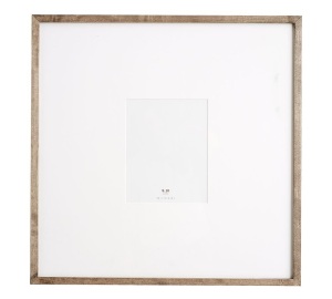 Wood Gallery Oversized Mat Frame - 8x10 (25x25 overall) - Gray, Like New, Retail - $119