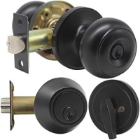 Lot of (8) New Single Cylinder Doorknob Sets. Appear New
