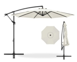 Offset Hanging Patio Umbrella - 10ft, Cream