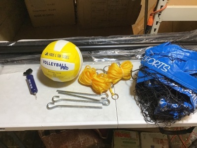 Park & Sun Sports Portable Outdoor Volleyball Net System - E-Comm Return, Appears New in Damaged Box 