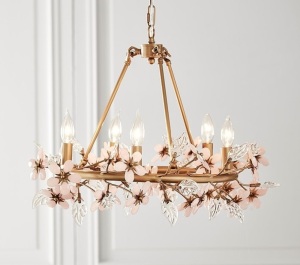 Pottery Barn Kids, Grace Flower Chandelier, Like New, retail - $349