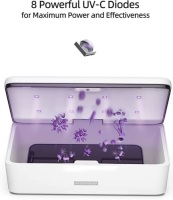 UV Light Sanitizer,&nbsp;Phone Sanitizer UV Box&nbsp;I UV Sterilizer Box forSmartphone | Clinically&nbsp;Proven Kills Germs&nbsp;Viruses & Bacteria UV-CLight Disinfector 2021, New, Retail - $49.98