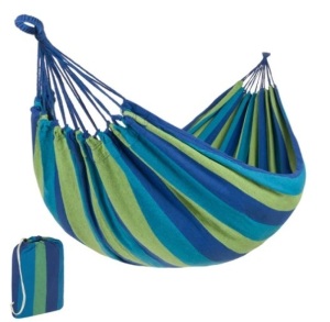 2-Person Brazilian-Style Double Hammock w/ Portable Carrying Bag, Appears New