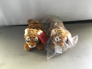 F.A.O Schwarz, Tiger Dolls, LOT of 2, New, Retail - $32 Each