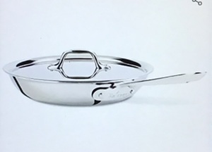 All-Clad D3 Fry Lid, 10 Inch Pan, Dishwasher Safe StainlessSteel Cookware, Silver. 10-Inch, Like New, Retail - $99.95