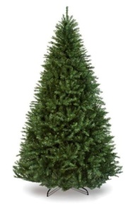 Hinged Douglas Full Fir Artificial Christmas Tree w/ Metal Stand, 6ft