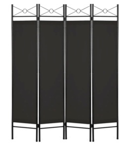 4-Panel Folding Privacy Screen Room Divider Decoration Accent, 6ft, Appears New