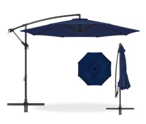 Offset Hanging Patio Umbrella - 10ft, Navy Blue