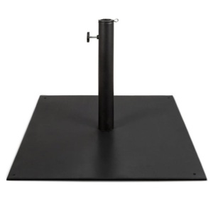 Steel Umbrella Base, Patio Stand w/ Tightening Knob & Anchor Holes - 38.5lb