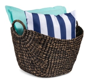 Large Multi-Purpose Seagrass Storage Basket w/ Handles, Brown