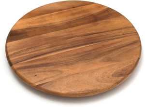 Lipper International Acacia Wood 18" Lazy Susan Kitchen Turntable 