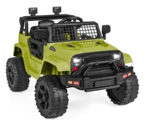 12V Kids Ride-On Truck Car w/ Parent Remote Control, Spring Suspension, Green