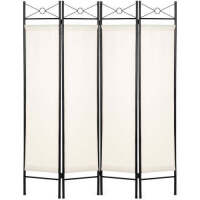 4-Panel Folding Privacy Screen Room Divider Decoration Accent, 6ft