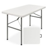 4ft Portable Folding Plastic Dining Table w/ Handle, Lock, Appears New