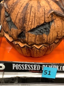 Halloween Decor, Possessed Pumpkin, Appears New