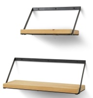 Floating Rustic Wood Shelves, Appears new