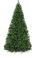 Premium Artificial Spruce Christmas Tree w/ Foldable Metal Base, 7.5ft