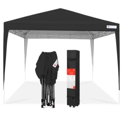 Outdoor Portable Pop Up Canopy Tent w/ Carrying Case, 10x10ft, Appears New