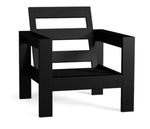 Malibu Metal Lounge Chair Frame, Black, Like New, Retail - $349