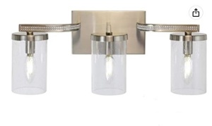 Modern3-Light Vanity Lighting, Appears New