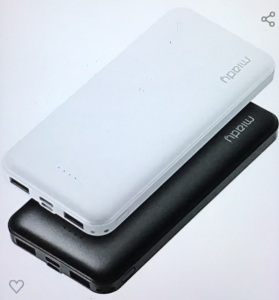 2-Pack Miady 10000mAh Dual USB Portable Charger, FastCharging Power Bank with USB C Input, Backup Charger foriPhone X, Galaxy S9, Pixel 3 and etc ...,LOT of 3,  Like New, Retail - $21.99 Each