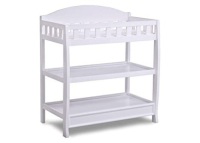 Delta Children Infant Changing Table with Pad, White - Appears New&nbsp;