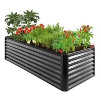 Outdoor Metal Raised Garden Bed,&nbsp;8x4x2ft, Appears New