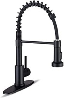 WEWE Kitchen Faucet&nbsp;with Pull Down Sprayer, Stainless Steel Matte Black Industrial Single Handle - Appears New