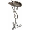 Gardman Ornate Leaf Pedestal Bird Bath - Appears New